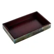 Handicrafts Home Decor Towel Tray for Serving Ottoman Organizer Gifts-Verdigris