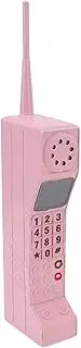 Brick Cell Phone Ornament, Retro 80's Cell Phone Vintage Cellphone, Retro Old Fashioned Cell Phone Model, Iron Brick Mobile Phone Model Photography Props for Home Decor (Pink)