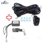 2 Head Relay Wiring Harness Spot Lights Switch + Remote Control For Fog Lamp (for: Porsche)