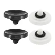 Camera Shutter Button 2pcs Shutter Release Button Concave, Black White