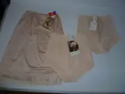 Demure Half Slip Size 14 & Hickory Shaper Underwear Size 16 Two Pair Beige