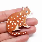 Pixie Nut and Co Quoll Brooch