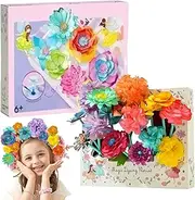Flower Crafts for Kids, Flower Make Toys Kits, Educational Toy Art Supplies Learning Activity for School Home Decor Classroom Girls Boys Kindergarten