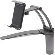 Tablet Holder Kitchen Tablet Stand Adjustable Holder Wall Mount for iPad Pro, Surface Pro, iPad Mini d20,4-10.5 inch Black