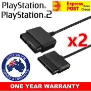 2x 1.8m Controller Extension Cable Cord For Sony Playstation 1 2 PS2/PS1 Console
