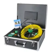 7"30M DVR Pipe Inspection Video Camera 1000TVL 6W LED Lights Camera+8GB SD Card