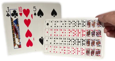 Adair ULTIMATE GAG CARD PREDICTION Comedy Magic Trick Jumbo Mental Playing 4 Set