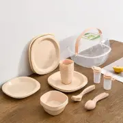 48x Dinnerware Sets Outdoor Cutlery Set Spoons Adults Spice Jars Cups Cutlery