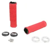 ODI "RUFFIAN LOCK-ON" GRIPS DIAMONDIZED/HALF-WAFFLE WATERCRAFT PWC ATV - RED