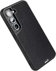 Mous - Case for Samsung Galaxy S23 MagSafe Compatible Limitless 5.0 Black Leather Superior Drop Protection (MAG-A0695-BLKLET-000-W1)