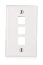 3-Port Plate 10, 20, 50 Lot Keystone Jack RJ45 CAT Network Face Wall Plate