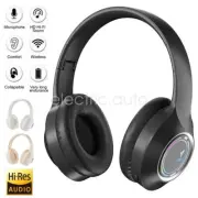 Wireless Bluetooth 5.3 Headphone with Microphone Foldable HIFI Over Ear Headset