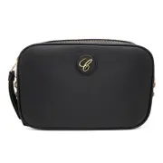 Chopard Happy Sport Black Grained Leather Camera Bag 95000-1110