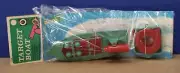 Vtg Ringo Target Boat w Spring Action Cannon Poly Plastic Playset MIB NOS 1960s