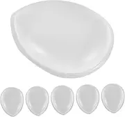 6pcs Silicone Thumb Puff Sponge Makeup Applicator Makeup Cushion Puff Jelly Makeup Blender Makeup Applicator Sponge Face Puffs for Powder Makeup Puff Transparent
