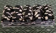 MISPRINT, White instead of Gold Tangiers Hotel & Casino $100 Chips -Prop Replica
