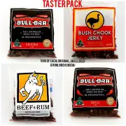 Australian Bullbar Beef Jerky Sample Pack 430g!! Healthy Handcrafted Protein