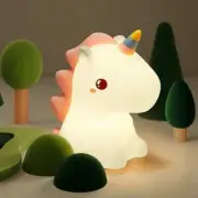 Unicorn Cute Silicone LED Night Light Kids USB Rechargeable Cartoon Night Lamp