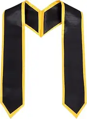 HOLIDYOYO Graduation Sash Graduation Stole Sash 2024 Unisex Adult Honor Stole Sublimation Graduation Stole Grad Shoulder Belt for Graduation Celebrate Black