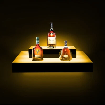LED Lighted Up Glowing Liquor Bottle Shelf Shelving D??cor Display Rack Home bar