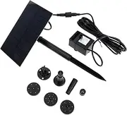 Sosoport 1 Set Solar Fountain Outdoor Fountain Swimming Pool Vacuum Outdoor Pond Pump Hot Tub Vacuum Solar Waterfall Pump Water Pump for Water Feature Solar Water Fountain Pumps Abs Black