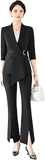 [Generic] Womens Jacket and Flare Pants Two Piece Elagnt Pants Suits Office Outfits