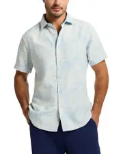 Robert Graham Royal Palms Printed Short Sleeve Shirt Medium