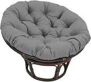 Thick Papasan Seat Cushion Papasan Round Chair Cushions Floor Cushion Throw Pillow Outdoor Hanging Basket Egg Chair Pad (Color : Dark Gray, Size : 90 * 90cm)