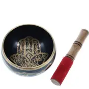 Crystal Wonderland Singing Bowl Hamsa Hand 8x12cm