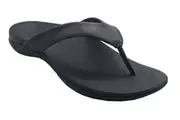 AXIGN 90 Mile Orthotic Arch Support Flip Flops Thongs w Leather Strap Archline