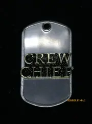 CREW CHIEF DOG TAG USA US BOSS DOG AIRCREW PITS NECKLACE PIN UP GIFT AIR RACES