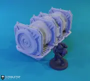 Sci-fi Shipping Container (Reactor Variant). 40k Terrain, Kill Team...