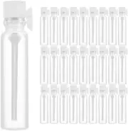 50Pcs 2Ml Empty Perfume Sample Bottles,Mini Glass Refillable Sample Vial Cosmeti