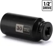 1/2 Inch Socket Set Drive Metric Spindle Axle Nut Socket Set 12 Point 30mm