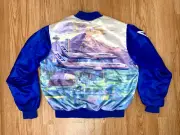 Vintage 1992 Boeing 757 737 Jet Chalk Line Fanimation Jacket L united delta