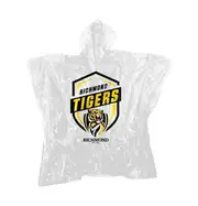 AFL Poncho - Richmond Tigers - Plastic Rain Coat - OSFM