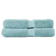 2pc Canningvale Royal Splendour Bath Sheet Set Aqua Foam Home/Bathroom Decor