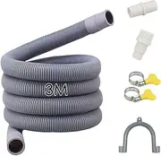 Drain Hose Adapter Kit with Connector Clip Clamp 3m,Adaptor Universal Dishwasher Washing Machine Washer