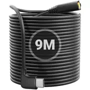 9M USB-C to 2.5mm Female Port Extra Long Rear Camera Cable for ROVE R3 Dash Cam