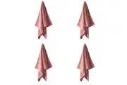 4PK Linen House Velour Stripe Cotton Rosette Soft Quick Dry Hand Towel 40x71cm
