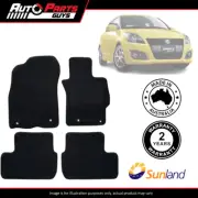 Charcoal Floor Mats 4 Piece For Suzuki Swift FZ 2011 2012 2013 2014 2015 - 2017