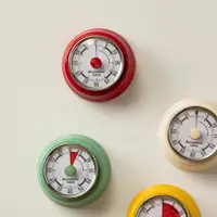 在飛比找誠品線上優惠-日本霜山 美式復古造型磁吸機械式計時器(免電池)-熱情紅