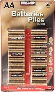 Kirkland Signature AA 1.5V Alkaline Batteries, 48 Pack
