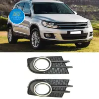 在飛比找蝦皮購物優惠-前保險槓霧燈格柵適用於-vw Tiguan 2012-201