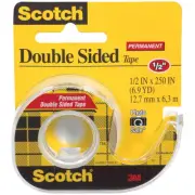 3M 136-3M Scotch Permanent Double-Sided Tape-.5"X250" (6Pk)