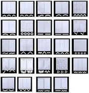 AIMALL French Tip Nail Decoration Strip Sticker Stencil Guides Manicure Art-Precision Stencil Strips for Flawless Nail Art Designs