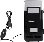 Mini USB Office Mini Heating And Cooling Dual Use Portable Refrigerator Drink Cooler(Black)