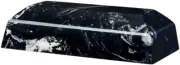Large 298 Cubic Inch Black Marlin Zenith Cultured Marble Cremation Urn for Ashes