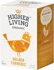 Higher Living Organic Golden Turmeric Tea 15 Teabags