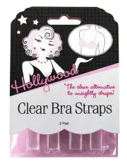 Hollywood Clear Bra Straps (2 Pairs)